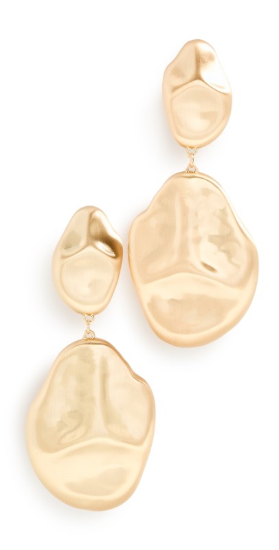 Cult Gaia Dunia Earrings Brushed Brass