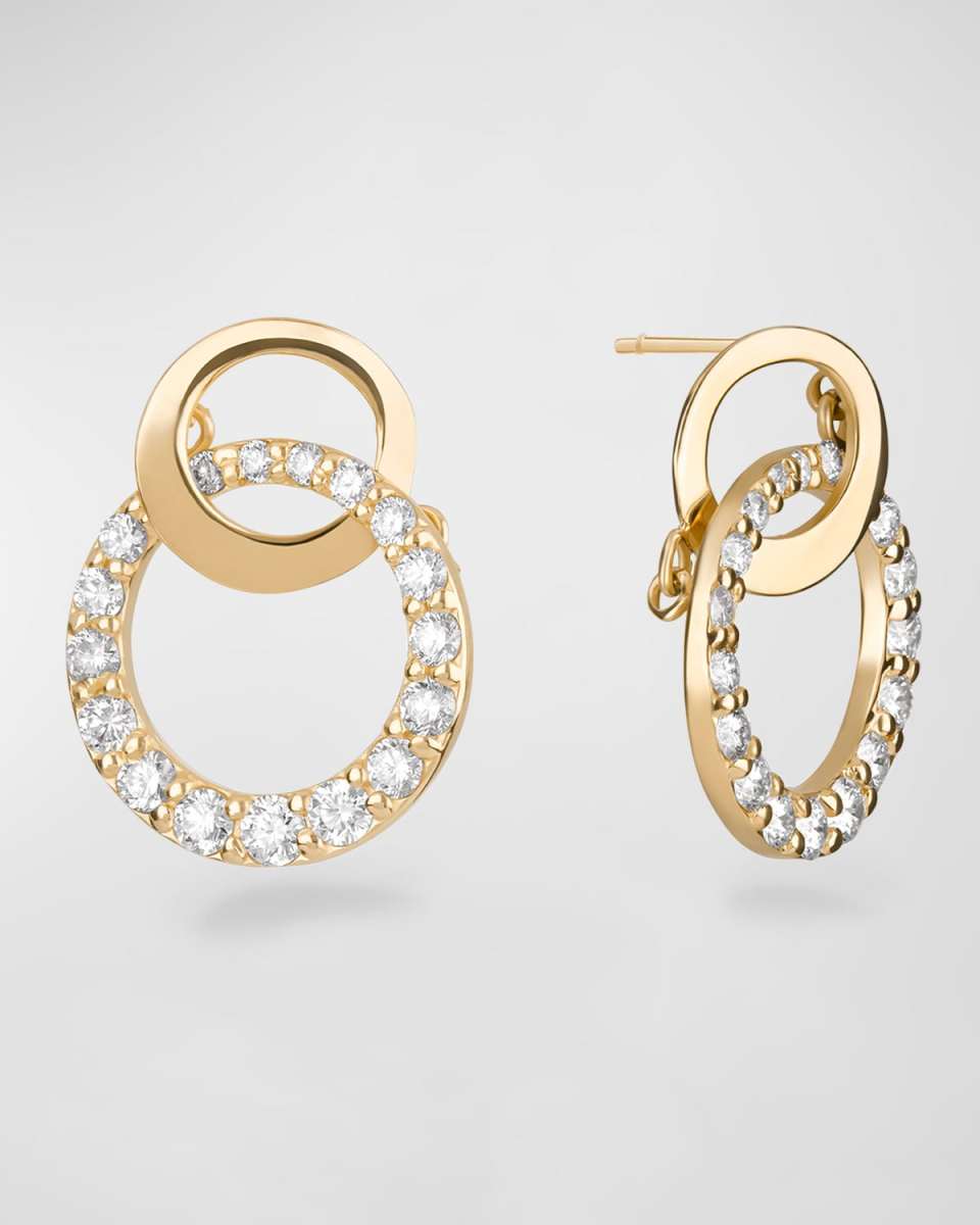 Flawless Double Bond Cusp Dangle Stud Earrings