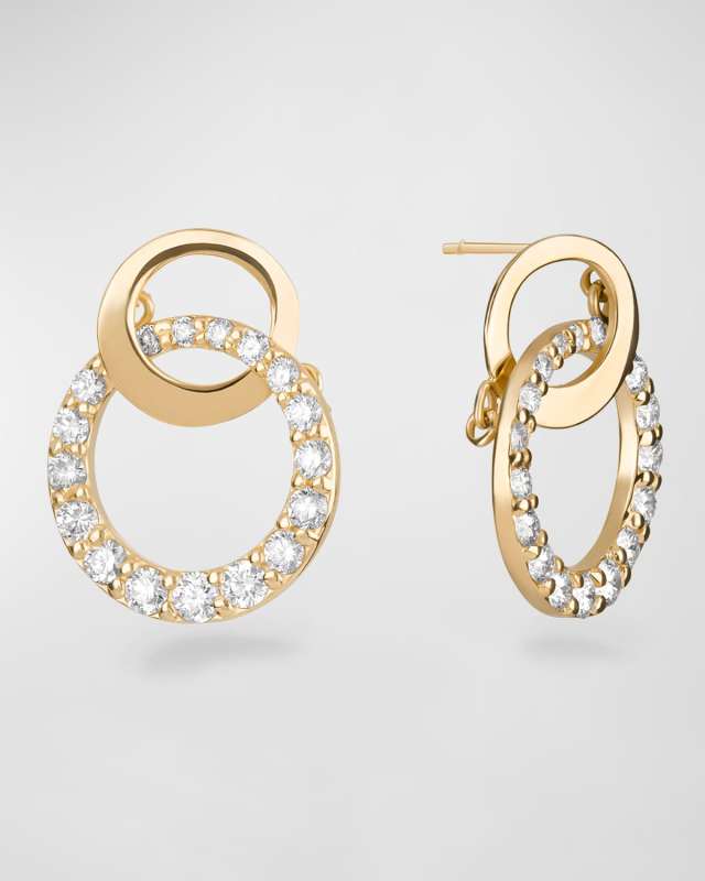 Flawless Double Bond Cusp Dangle Stud Earrings