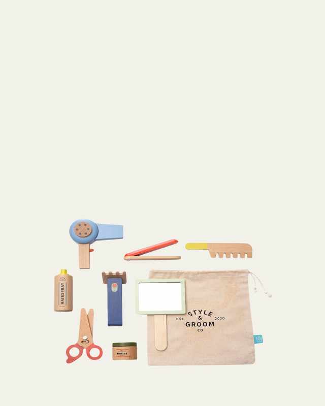 Style and Groom 9-Piece Wooden Toy Kit