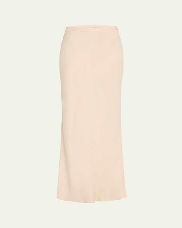 Bias-Cut Maxi Skirt
