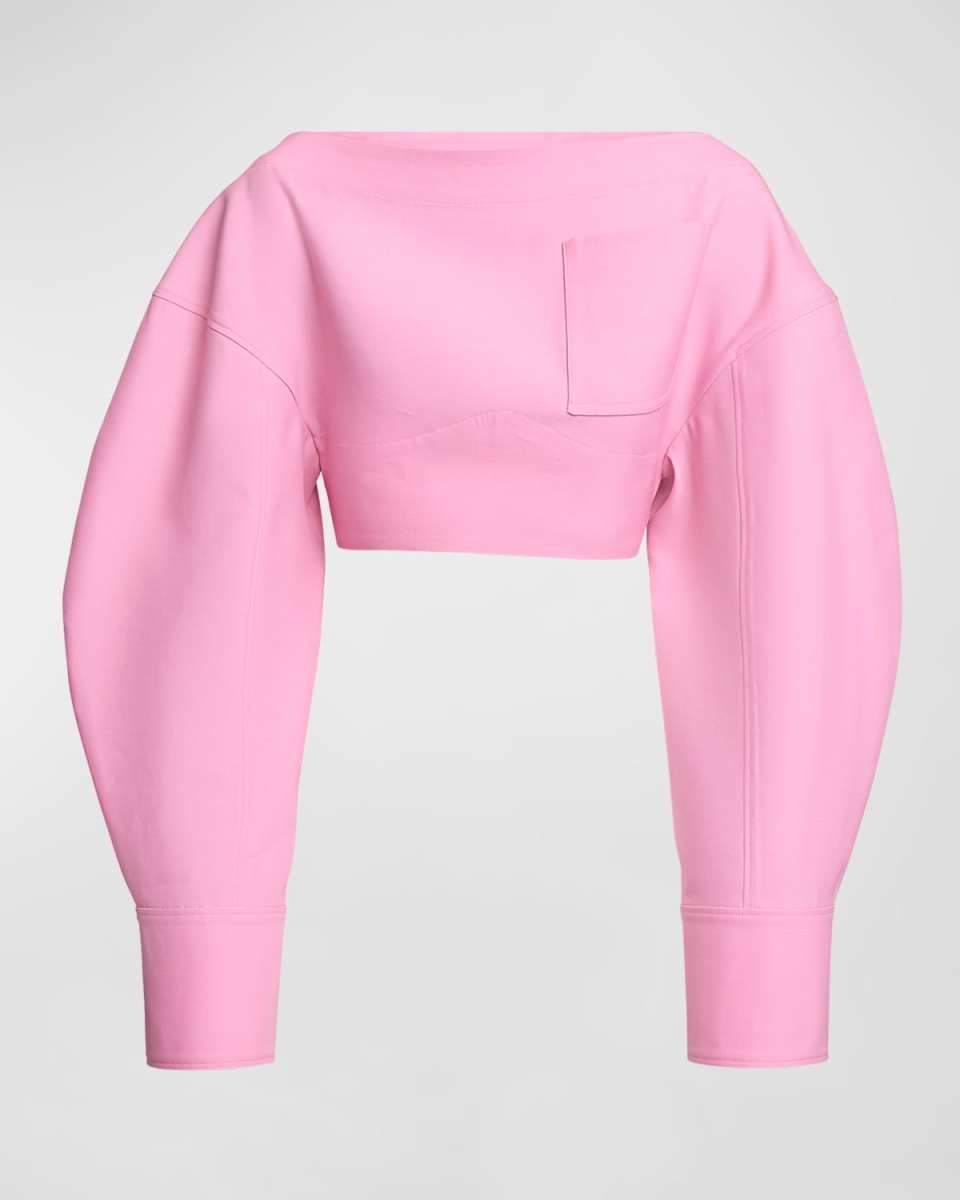 Casaco Long-Sleeve Crop Top