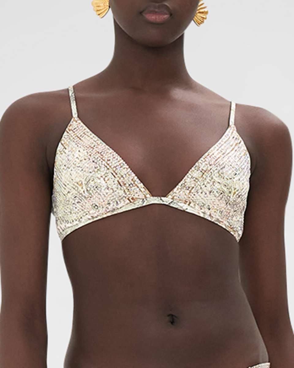 Ivory Tower Tales Crystal Triangle Bikini Top