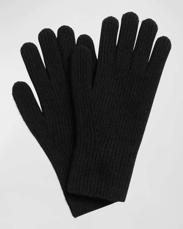 Ribbed Cashmere Gloves