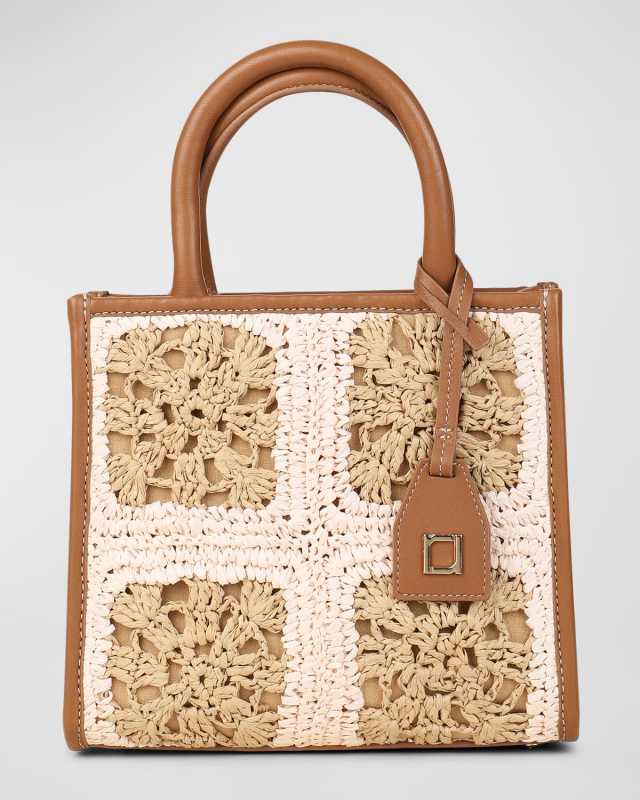 Ayesha Small Flora Crochet Tote Bag