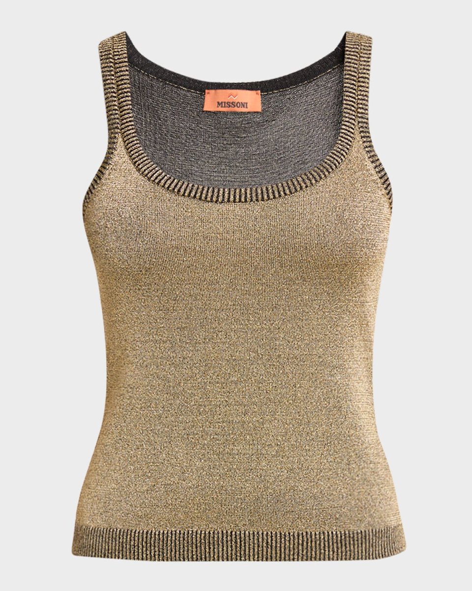 Metallic Knit Tank Top