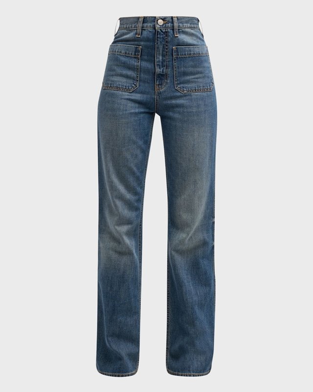 Jane Straight-Leg Denim Jeans