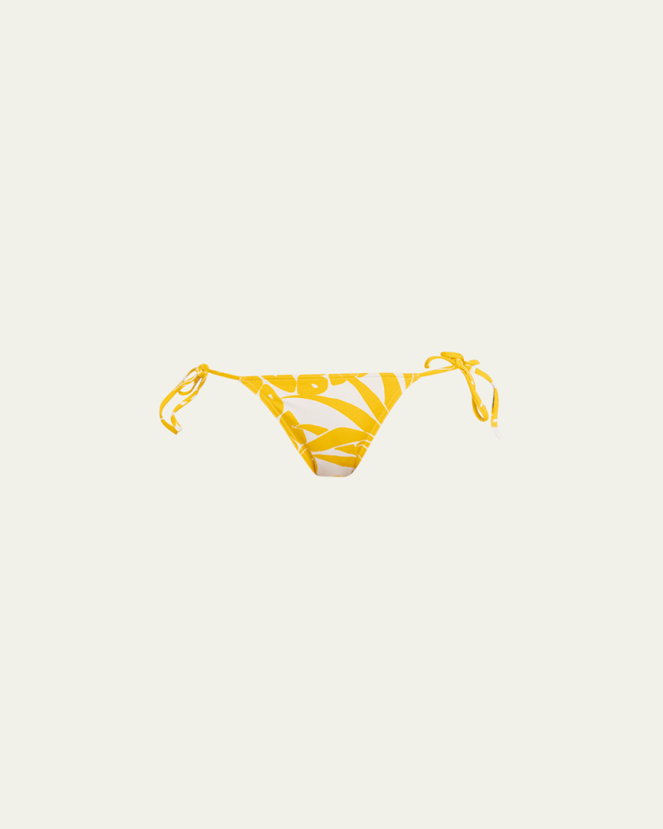 Regal Pineapple-Printed Bikini Bottoms