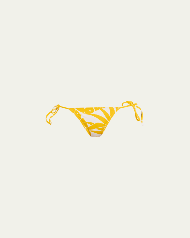 Regal Pineapple-Printed Bikini Bottoms