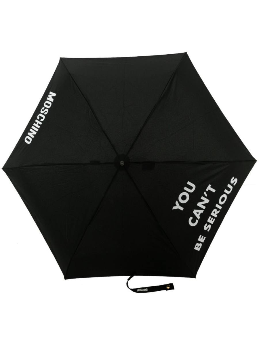 slogan-print foldable umbrellla