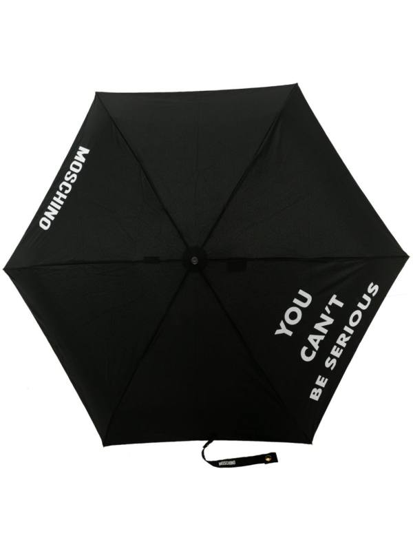 slogan-print foldable umbrellla