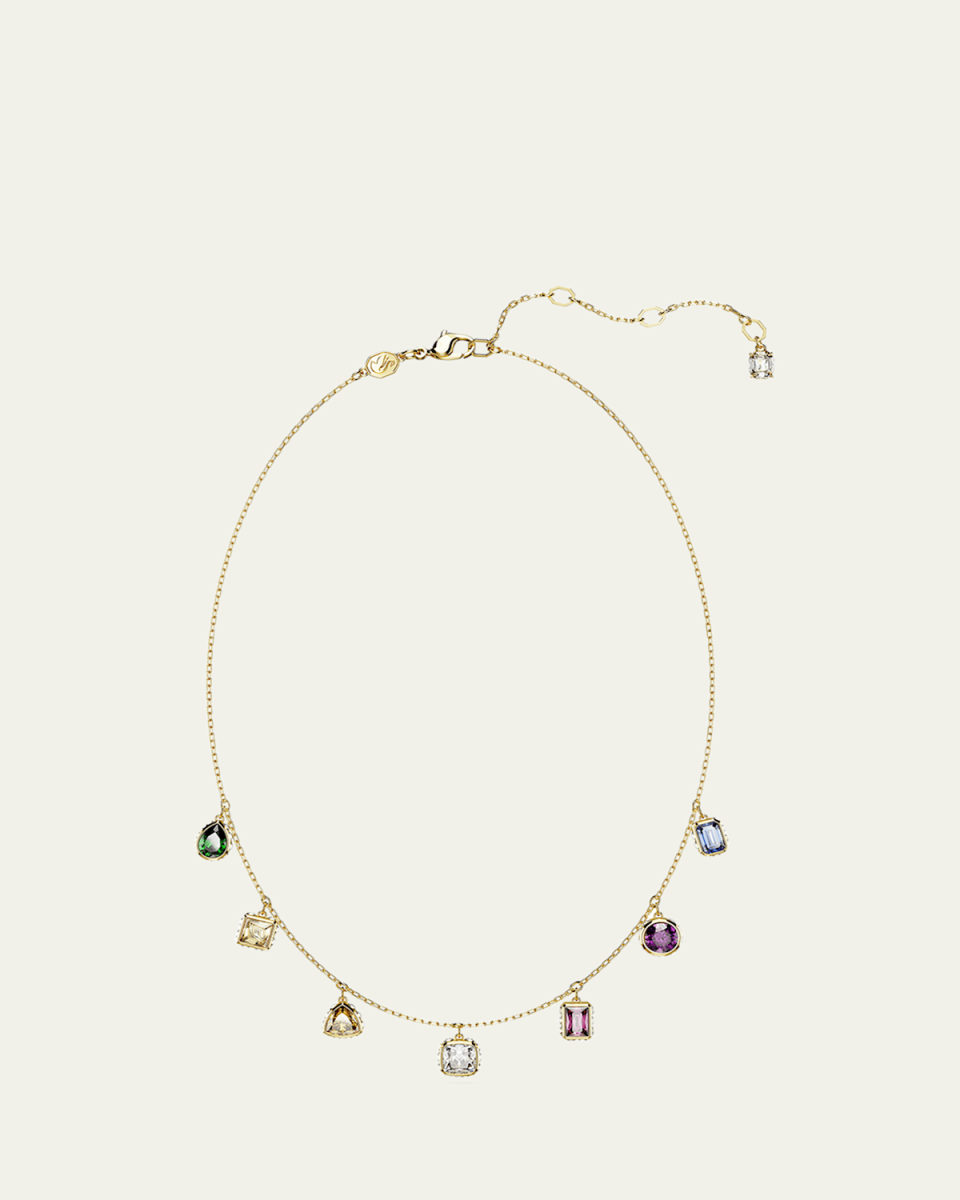 Stilla Gold-Tone Mix-Cut Multicolor Necklace