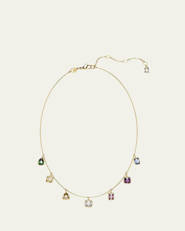 Stilla Gold-Tone Mix-Cut Multicolor Necklace