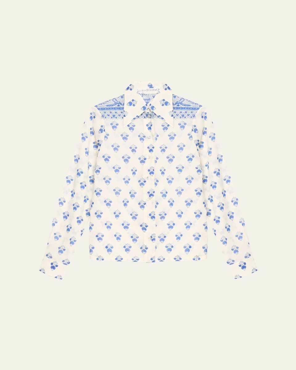 Dolly Indigo Bhutti Shirt