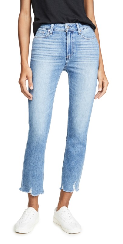 PAIGE Cindy Jeans With Destroyed Hem Mel