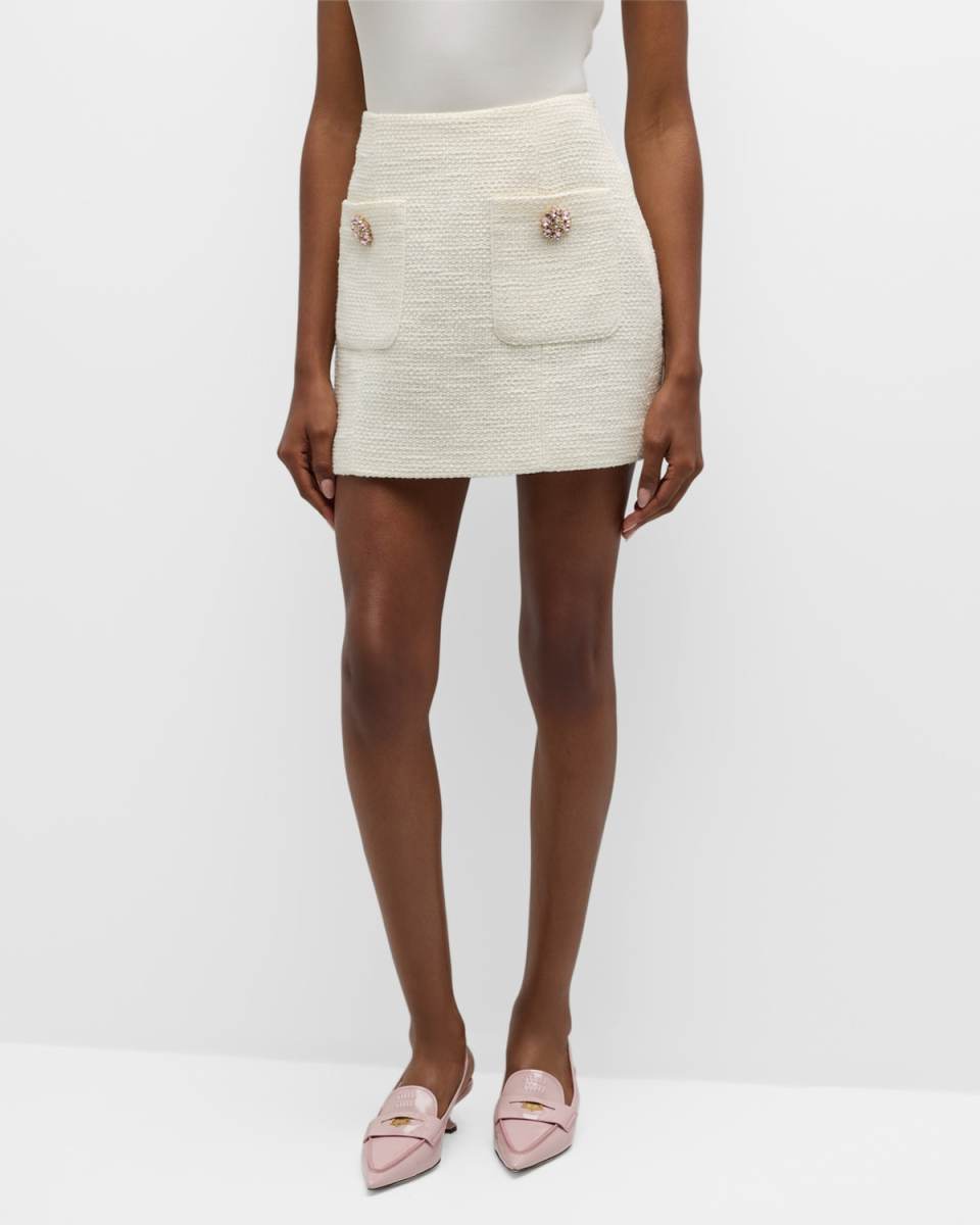 Randi Cotton Bouclé Mini Skirt