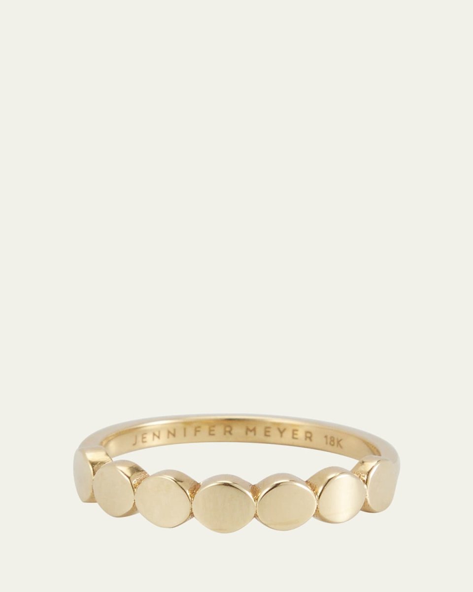 Mini Circle Link Ring in Yellow Gold, Size