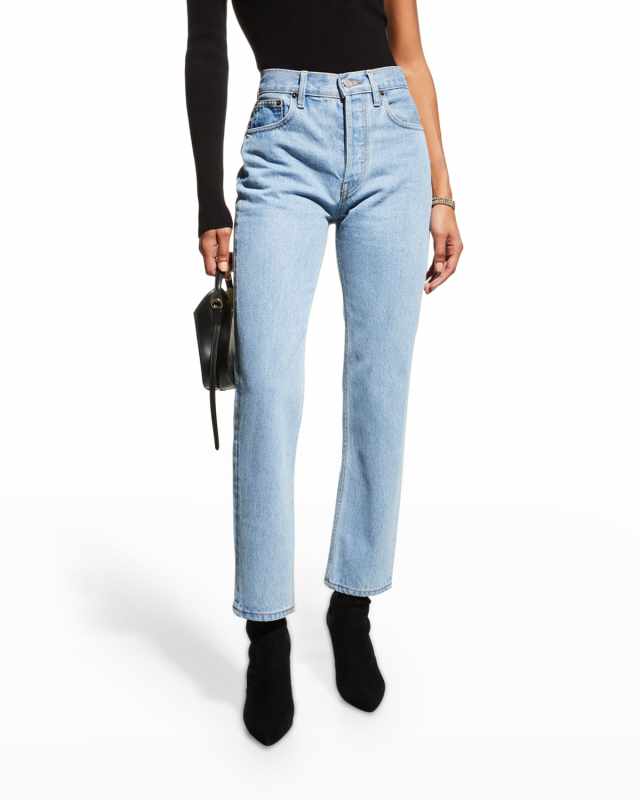 Tate Cropped Jeans with Contrast Panels