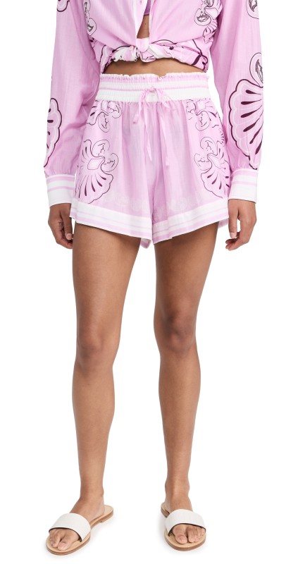Shani Shemer Lenny Shorts Lavender Flowers