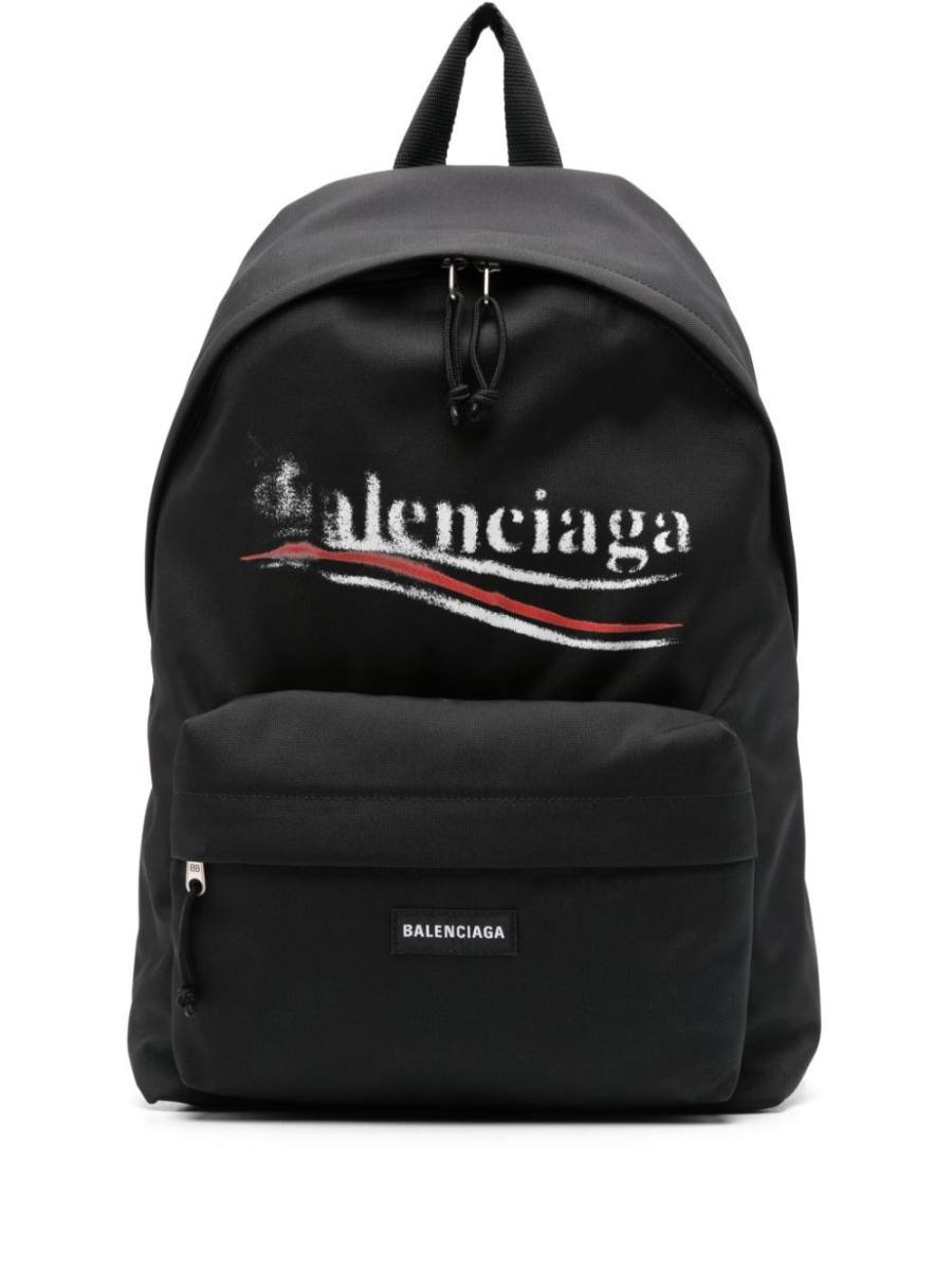 Explorer logo-print backpack