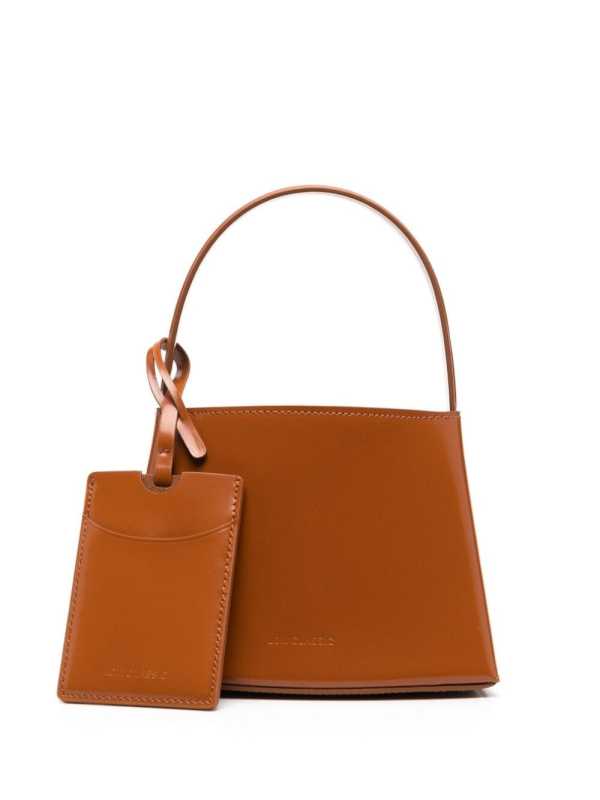 mini embossed-logo curve tote bag