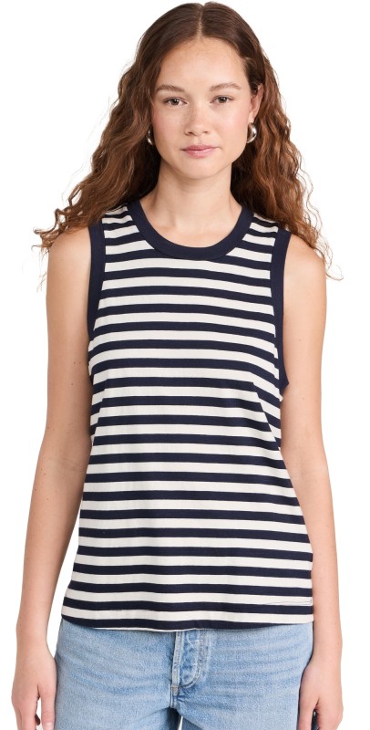 Citizens of Humanity Jessie Modern Muscle Tee Eclipse Stripe
