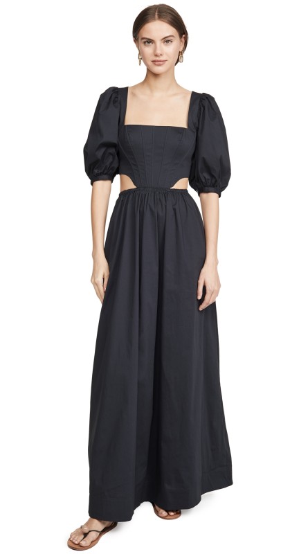 STAUD Astro Dress Black