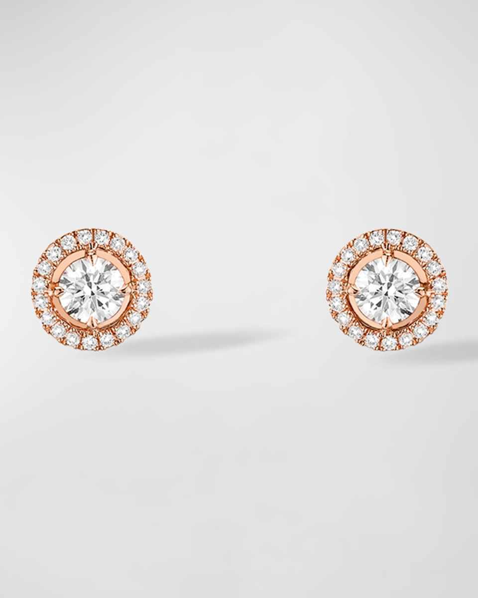 Joy 18K Rose Gold Diamond Stud Earrings