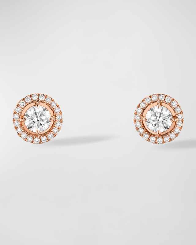Joy 18K Rose Gold Diamond Stud Earrings