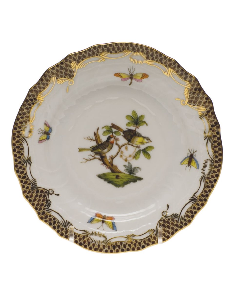 Rothschild Bird Brown Motif 10 Bread & Butter Plate