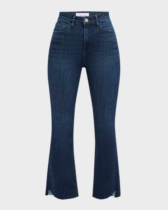 Le Crop Mini Boot Cascade Hem Jeans