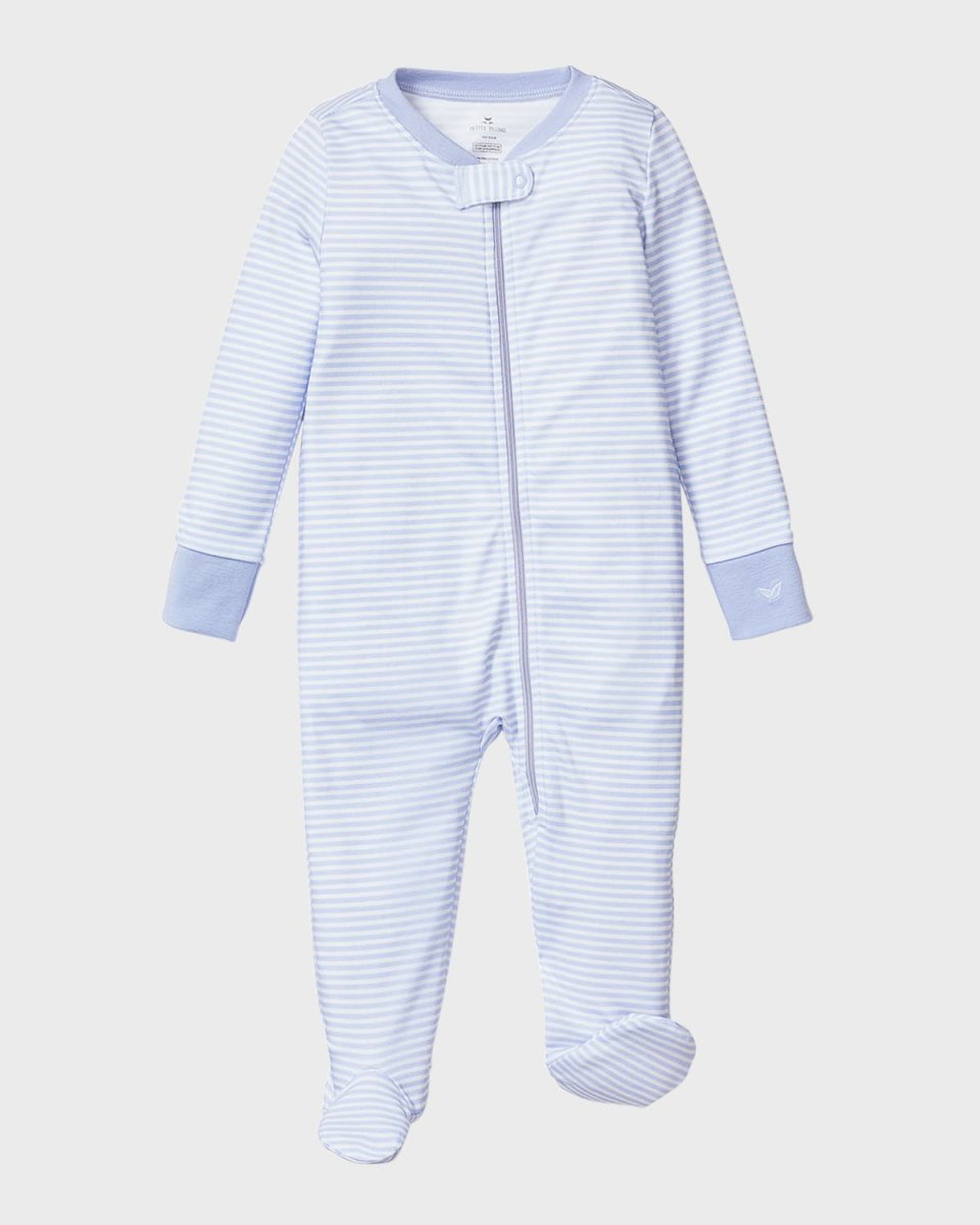 Kid's Pima Cotton Star Printed Footie, Size Newborn-24M