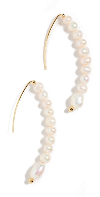 Argento Vivo Pearl Thread Earrings Pearl
