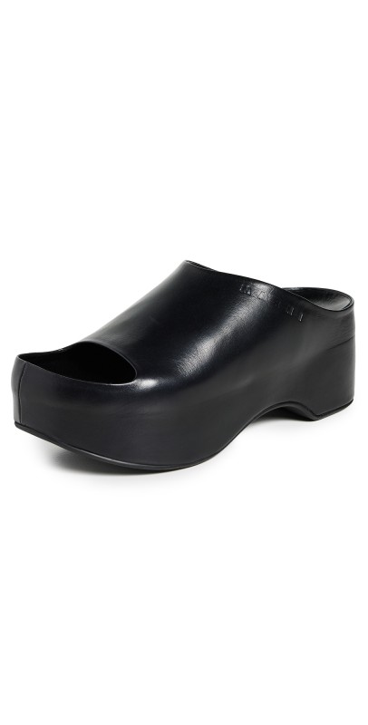 Marni Chunky Clog Slides Black