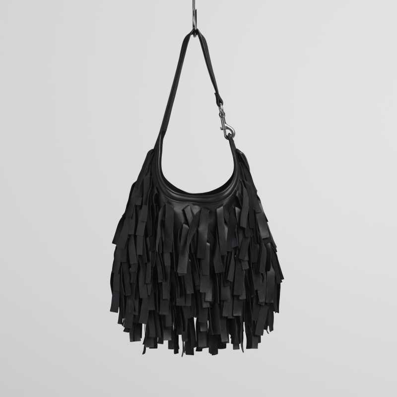 PHOEBE PHILO https://www.phoebephilo.com/en_us/bean-bag-black-fringe-leather