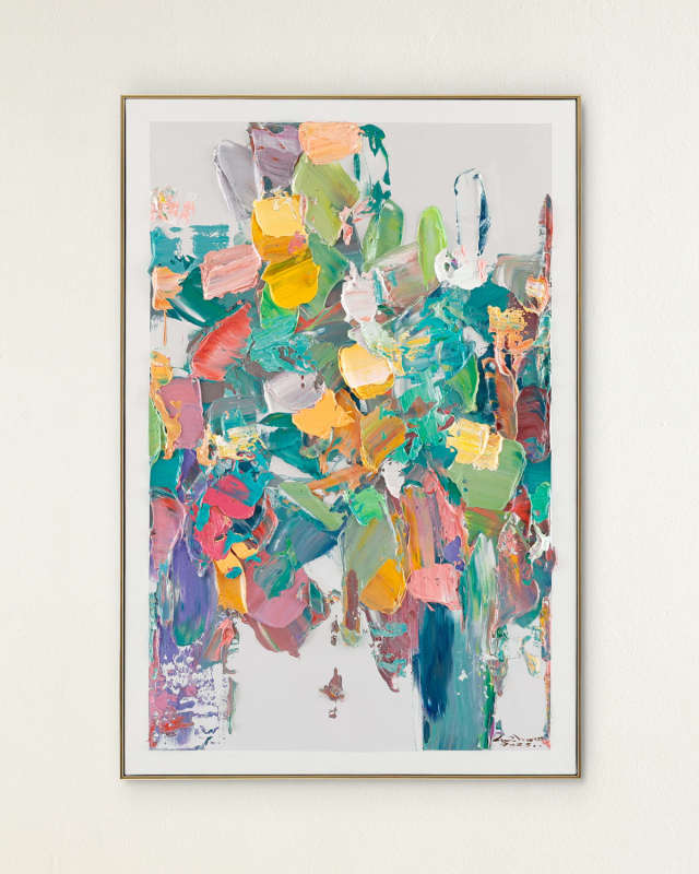"Textural Brushstrokes I" Original Painting by LM Zhou