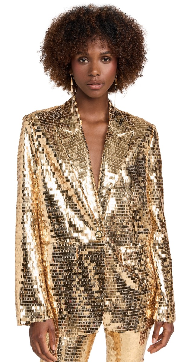 SIMONMILLER Lennox Sequin Jacket Star Gold