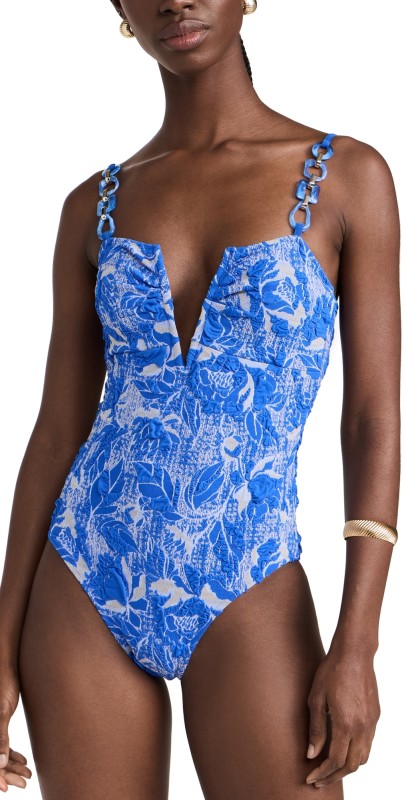 PatBO Jacquard One Piece Lapis