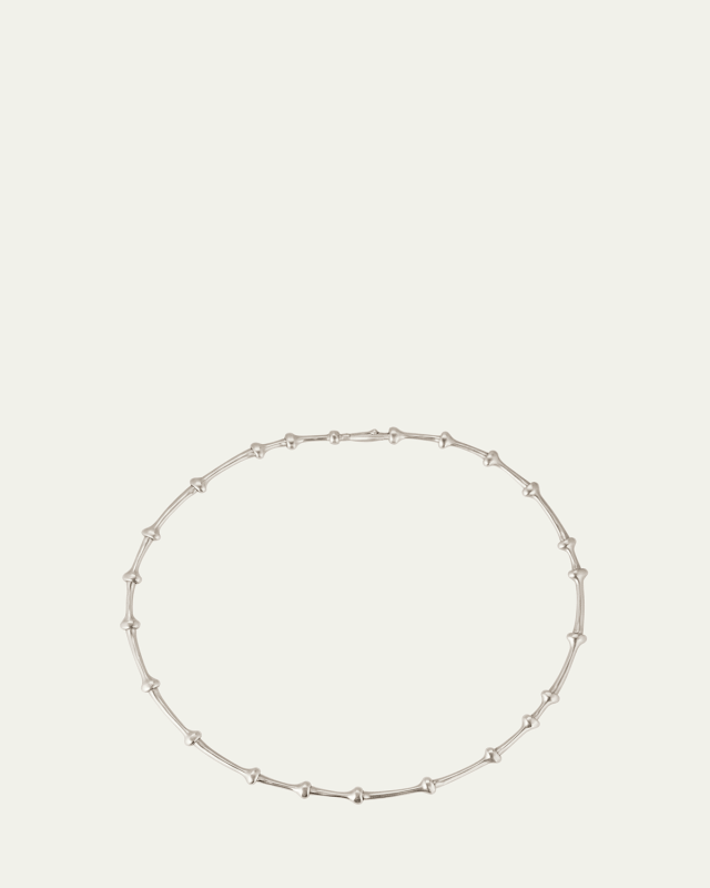 White Gold Twyn Collar Necklace