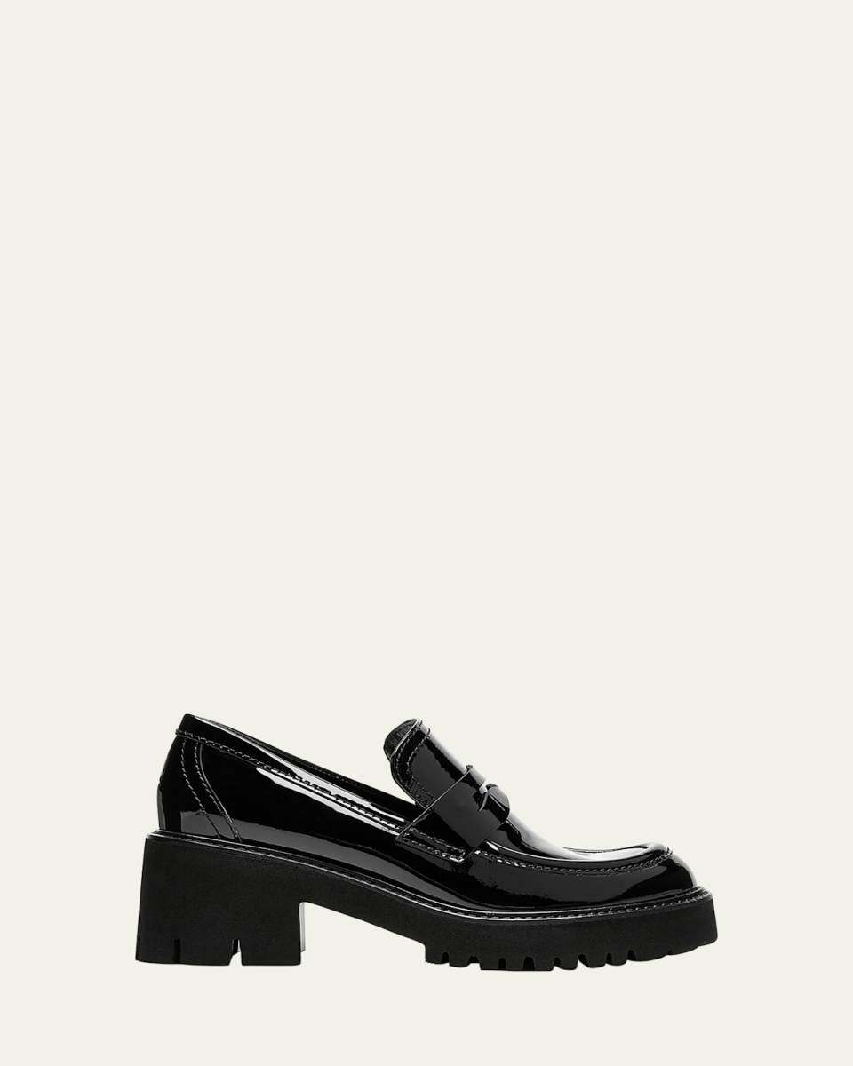 Readmid Patent Leather Penny Loafers