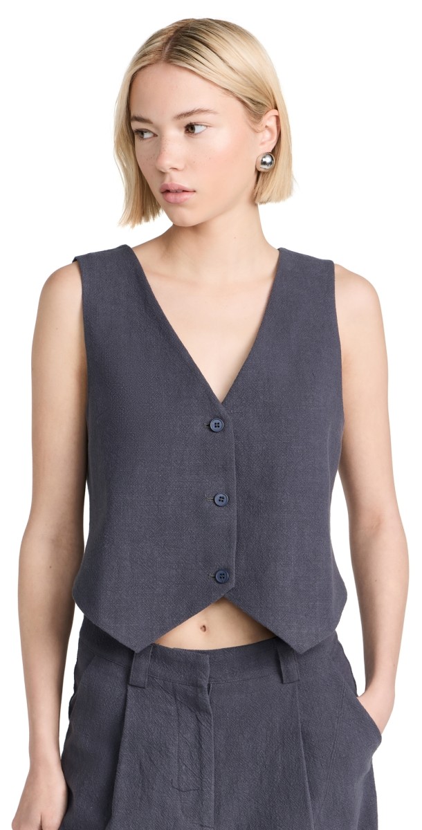 Lioness Leo Vest Navy