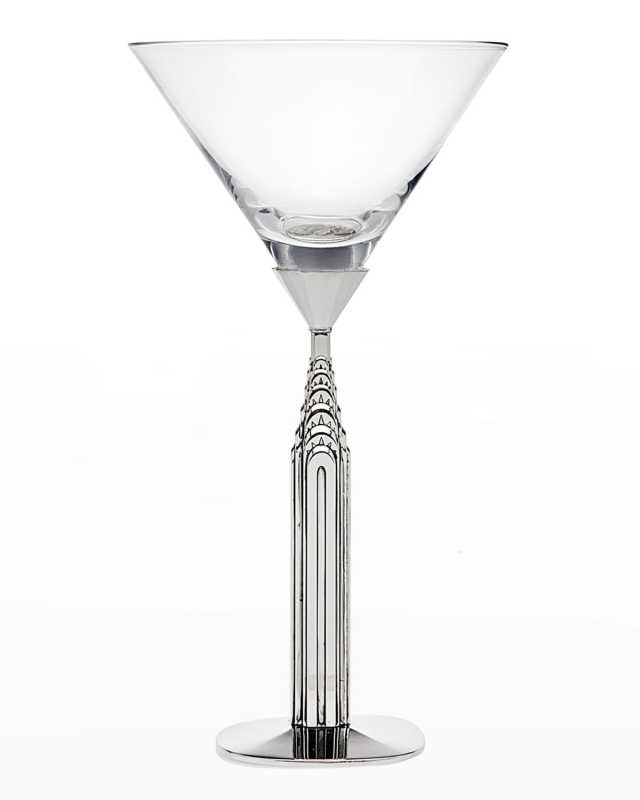 Chrylser Building Martini Glass