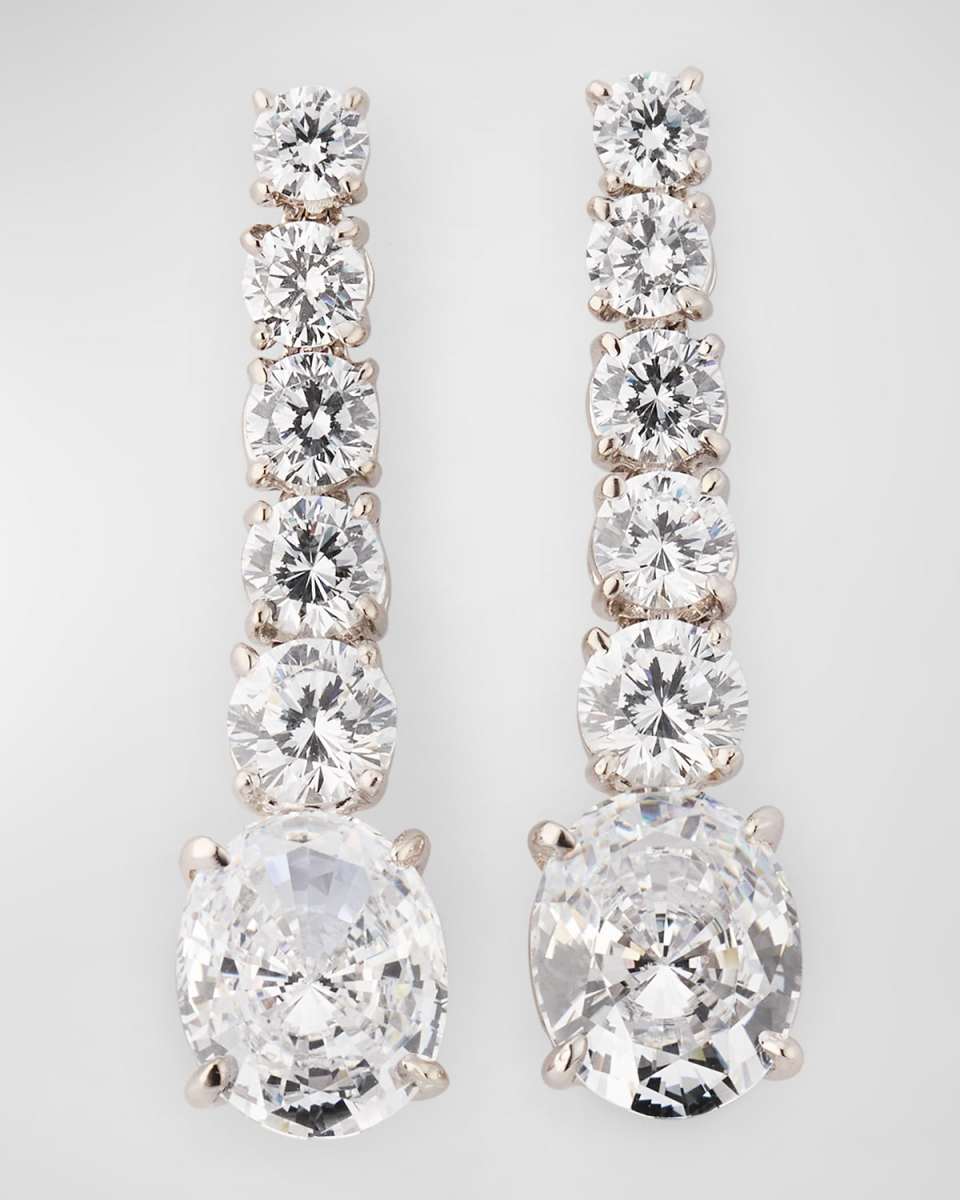 Linear Cubic Zirconia Earrings