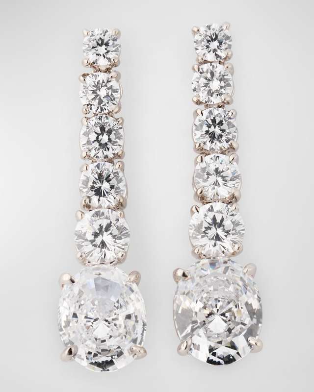 Linear Cubic Zirconia Earrings