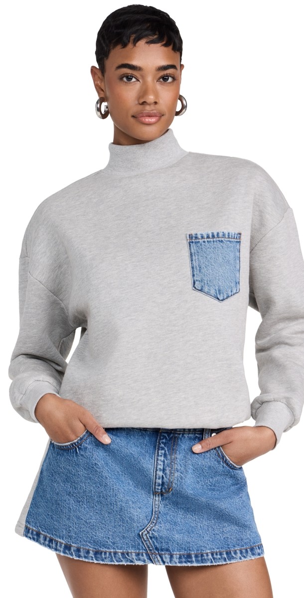 SER. O.YA Marley Terry Denim Sweater Dress River