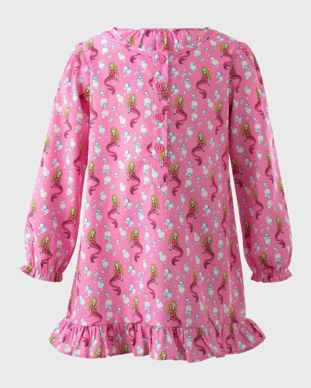 Girl's Mermaid Printed Coverup, Size 2-