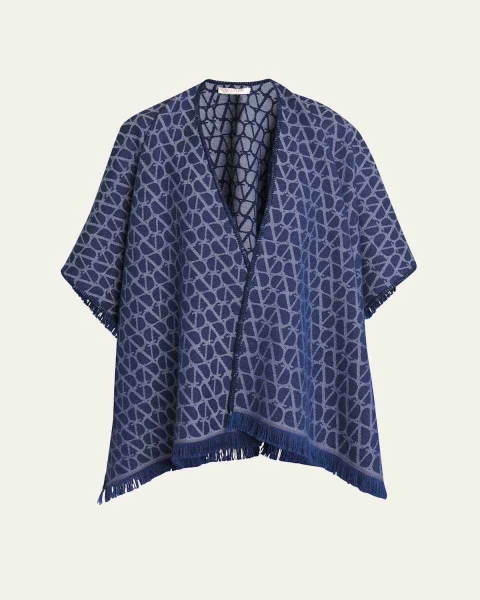 Toile Iconographe Jacquard Wool Poncho