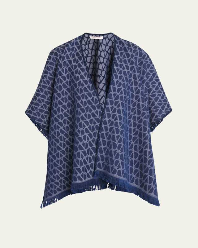 Toile Iconographe Jacquard Wool Poncho