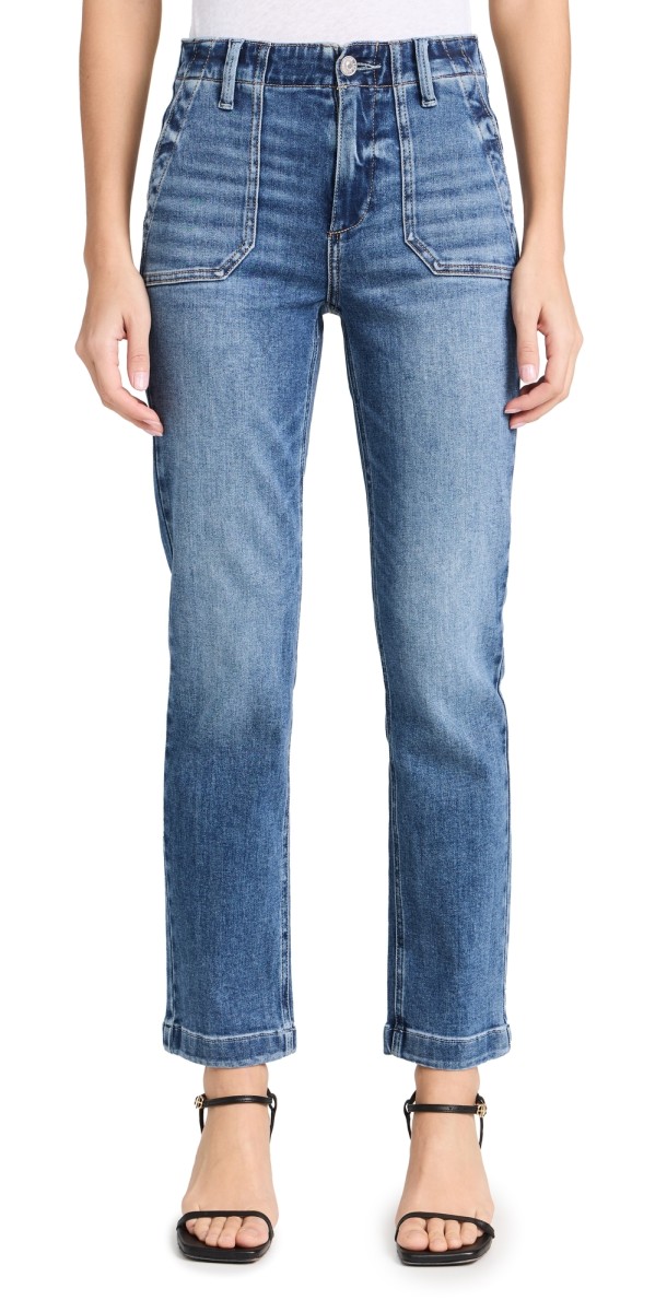 PAIGE Mayslie Straight Ankle Jeans Rock Show