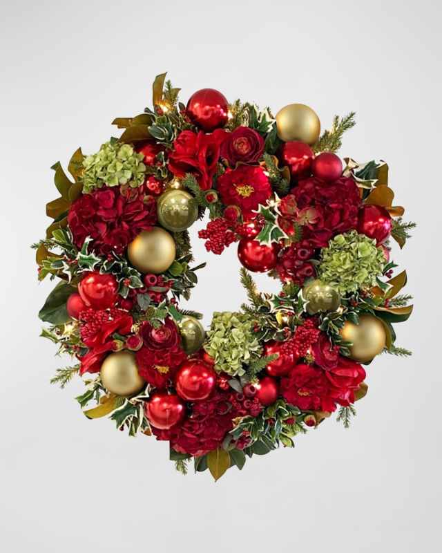 34" Deluxe Display Christmas Wreath